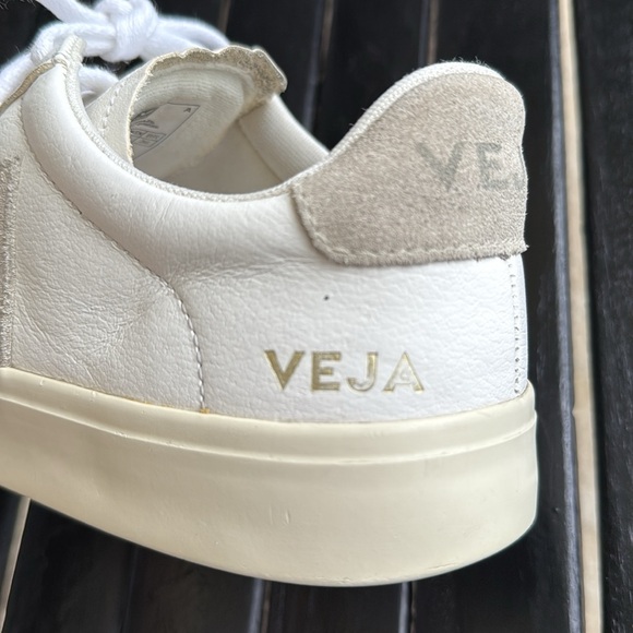 Veja White and Tan Sneakers - Picture 8 of 14